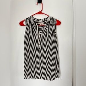 Zigzag Banana Republic Sleeveless Work Top